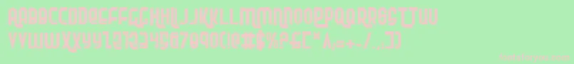Rokikierp Font – Pink Fonts on Green Background