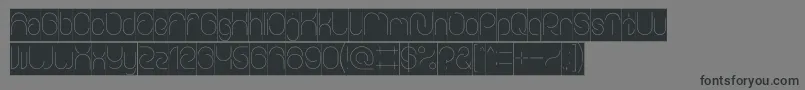 EverythingInverse-Schriftart – Schwarze Schriften auf grauem Hintergrund