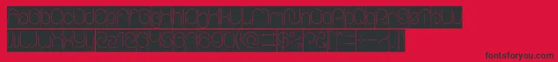 EverythingInverse Font – Black Fonts on Red Background