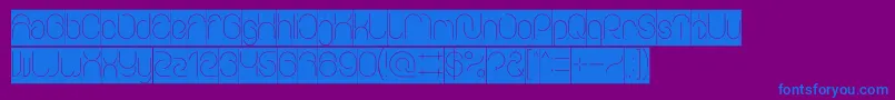 EverythingInverse Font – Blue Fonts on Purple Background