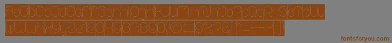 EverythingInverse Font – Brown Fonts on Gray Background