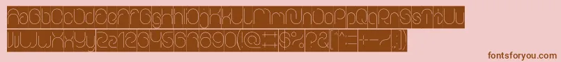 EverythingInverse Font – Brown Fonts on Pink Background