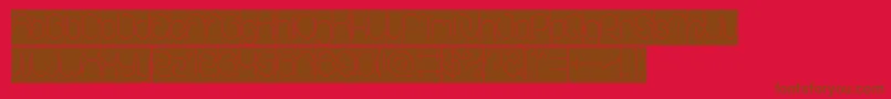 EverythingInverse Font – Brown Fonts on Red Background
