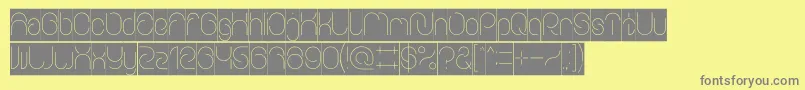 EverythingInverse Font – Gray Fonts on Yellow Background