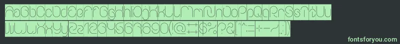 EverythingInverse Font – Green Fonts on Black Background