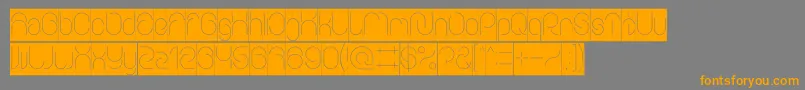 EverythingInverse-Schriftart – Orangefarbene Schriften auf grauem Hintergrund