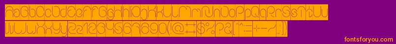 fuente EverythingInverse – Fuentes Naranjas Sobre Fondo Morado