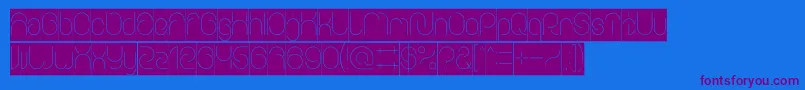 Шрифт EverythingInverse – фиолетовые шрифты на синем фоне