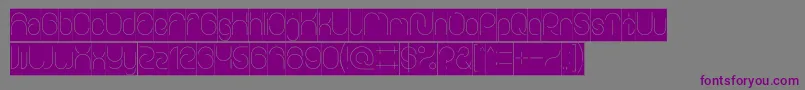 EverythingInverse Font – Purple Fonts on Gray Background