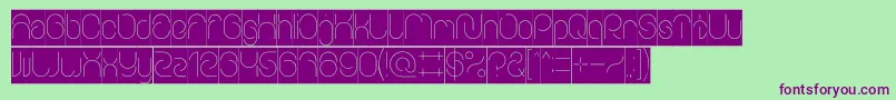 EverythingInverse Font – Purple Fonts on Green Background