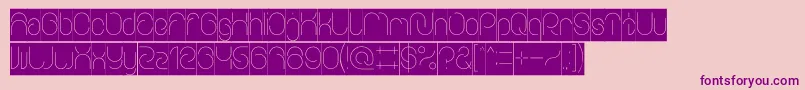 EverythingInverse Font – Purple Fonts on Pink Background