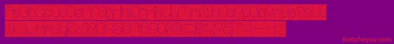 EverythingInverse Font – Red Fonts on Purple Background