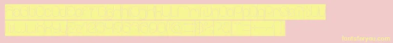 EverythingInverse Font – Yellow Fonts on Pink Background