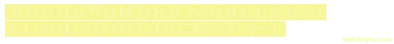 Fonte EverythingInverse – fontes amarelas em um fundo branco