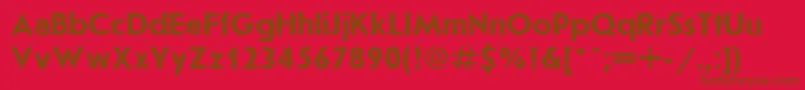 En savoir plus sur la police JournalsanscttBold Police JournalsanscttBold – polices brunes sur fond rouge