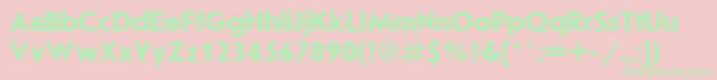 JournalsanscttBold Font – Green Fonts on Pink Background
