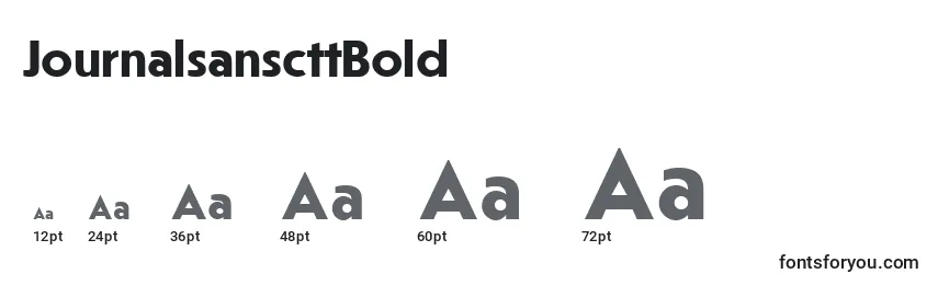 JournalsanscttBold Font Sizes
