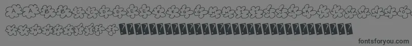 Подробнее о шрифте Insideflower Шрифт Insideflower – чёрные шрифты на сером фоне