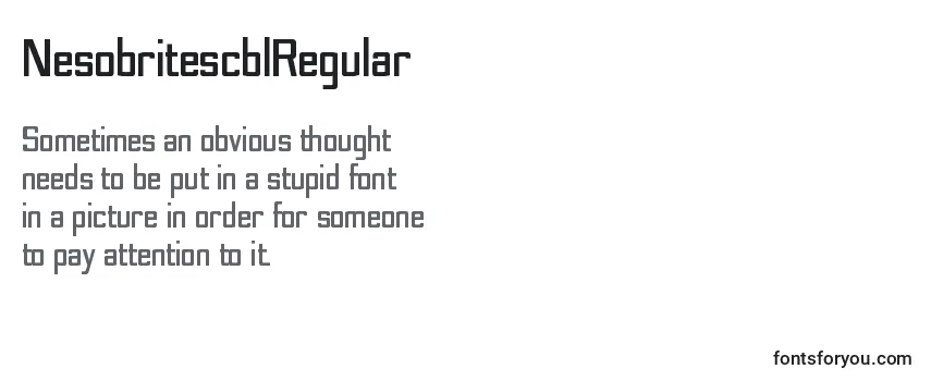 NesobritescblRegular Font