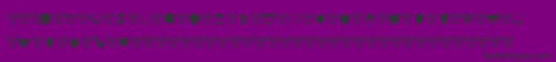 Pictoserie2 Font – Black Fonts on Purple Background