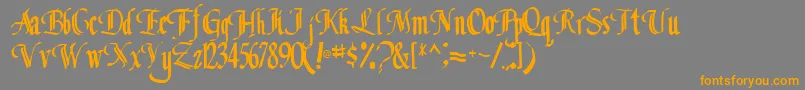 Classicfont104RegularTtcon Font – Orange Fonts on Gray Background