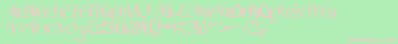Classicfont104RegularTtcon Font – Pink Fonts on Green Background