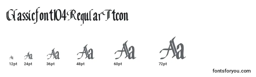 Classicfont104RegularTtcon Font Sizes