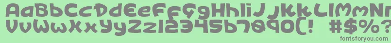Kingv2 Font – Gray Fonts on Green Background