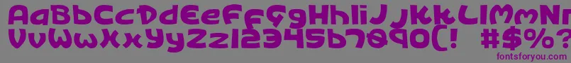 Kingv2 Font – Purple Fonts on Gray Background