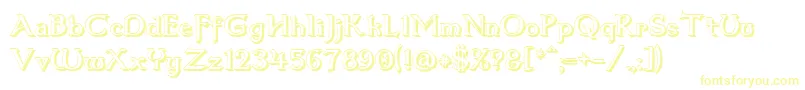 Шрифт Dum3shad – жёлтые шрифты