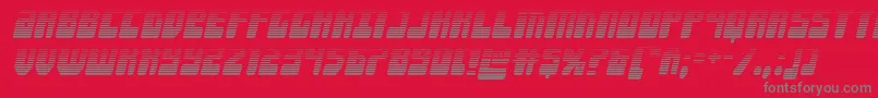 Forcemajeuregradital Font – Gray Fonts on Red Background