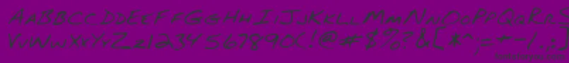Czcionka Lehn082 – czarne czcionki na fioletowym tle