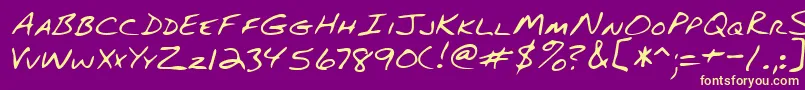 fuente Lehn082 – Fuentes Amarillas Sobre Fondo Morado