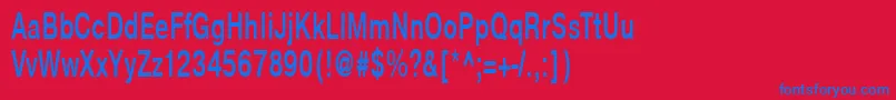 NtharmonicaBold65b Font – Blue Fonts on Red Background