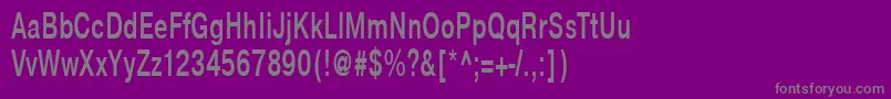 フォントNtharmonicaBold65b – 紫の背景に灰色の文字