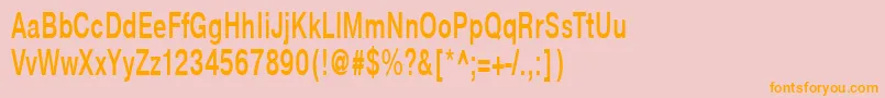 NtharmonicaBold65b Font – Orange Fonts on Pink Background