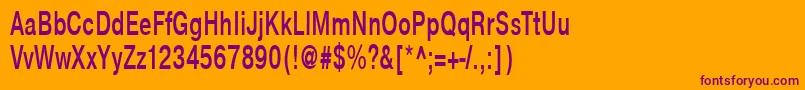 NtharmonicaBold65b Font – Purple Fonts on Orange Background