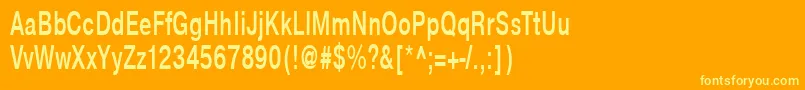 NtharmonicaBold65b Font – Yellow Fonts on Orange Background