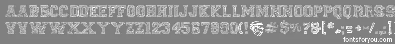 FineCollege Font – White Fonts on Gray Background