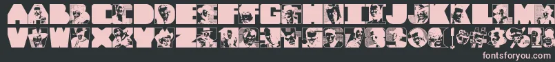 ToughGuys Font – Pink Fonts on Black Background