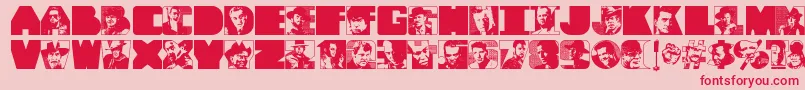 ToughGuys Font – Red Fonts on Pink Background