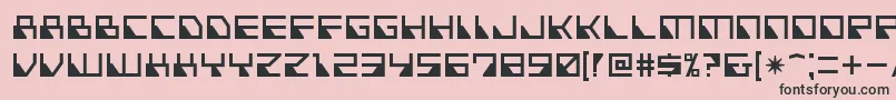 フォントNonfiction – ピンクの背景に黒い文字