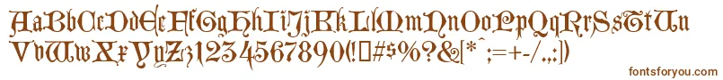 LombardinaTwo Font – Brown Fonts on White Background