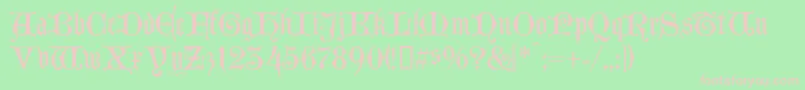 LombardinaTwo Font – Pink Fonts on Green Background