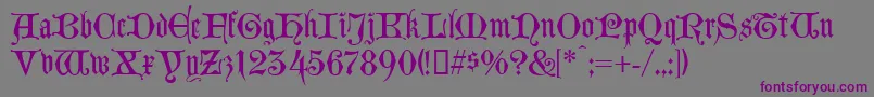 LombardinaTwo Font – Purple Fonts on Gray Background