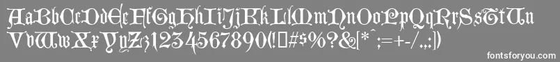 フォントLombardinaTwo – 灰色の背景に白い文字