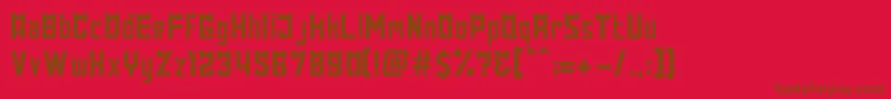 Подробнее о шрифте DamarKurung Шрифт DamarKurung – коричневые шрифты на красном фоне