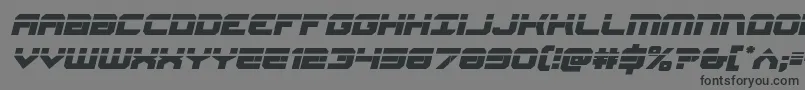 Gearheadlaserital Font – Black Fonts on Gray Background