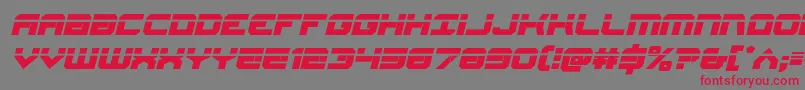 Gearheadlaserital Font – Red Fonts on Gray Background