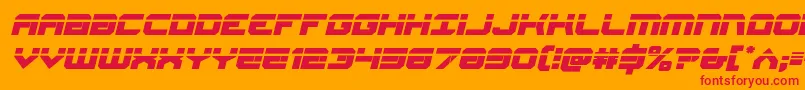 Gearheadlaserital Font – Red Fonts on Orange Background